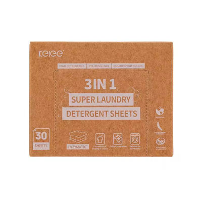 قیمت خوب Natural Detergent Detergent Sheet Laundry 3 in 1 Lightweight Liquidless Fresh Scent آنلاین