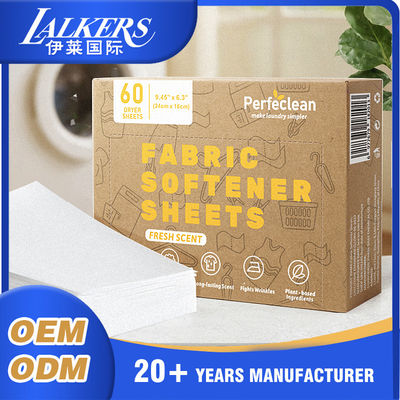 قیمت خوب OEM Lalkers لباسشویی پارچه نرم کننده صفحات کاهش سفتی شستشوی detergent صفحات آنلاین