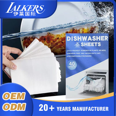 قیمت خوب ODM OEM ظرفشویی شوینده ورق بدون پلاستیک سازگار با محیط زیست انعطاف پذیری بالا آنلاین