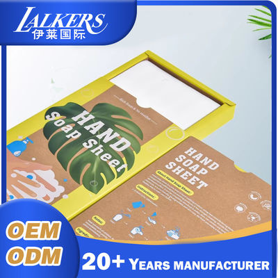 قیمت خوب نوار صابون کاغذی سازگار با محیط زیست بر اساس گیاه بدون مایع فرمول صفر زباله آنلاین