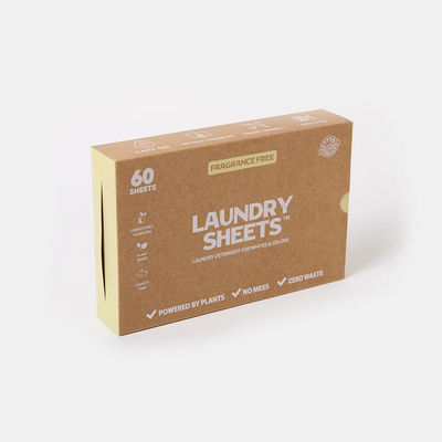 ورقه‌های شوینده لباسشویی پاک‌کننده عمیق، زیست‌تخریب‌پذیر، سازگار با محیط زیست، لکه‌ها را عمیقاً پاک می‌کند، 2.8-3 گرم در هر ورق