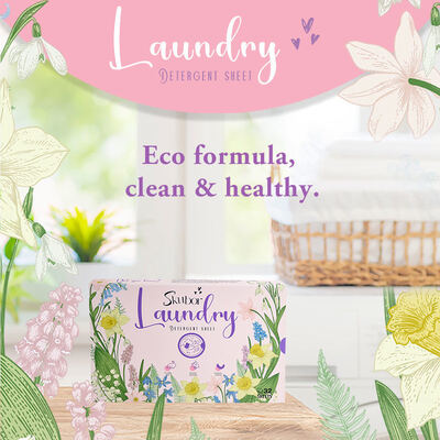 ورق های لباسشویی با مواد شوینده سازگار با محیط زیست با بوی عمیق تمیز کردن و مایع کمتر